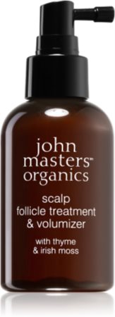 John Masters Organics Thyme & Irish Moss Scalp Follicle Treatment & Volumizer spray para favorecer el crecimiento sano del cabello desde las raíces