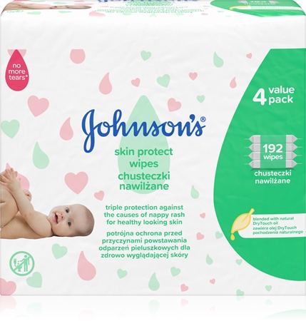 Johnson's® Skin Protect lingettes douces pour bébé