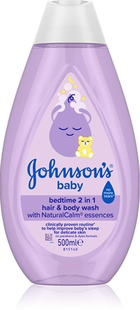 Johnson's® Bedtime Washing Gel for Body and Hair for a good night
