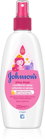 Johnson's® Shiny Drops Hiuksiin Jätettävä Suihkehoitoaine Argan-Öljyn Kanssa