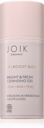 JOIK Organic Re-Boost Glow refreshing cleansing gel with an exfoliating effect