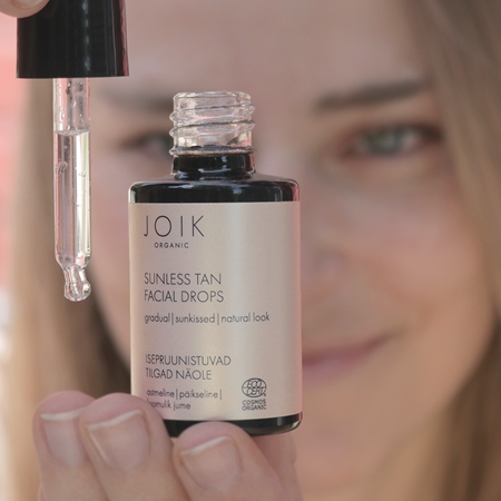 JOIK Organic Sunless Tan Isepruunistavad tilgad näole