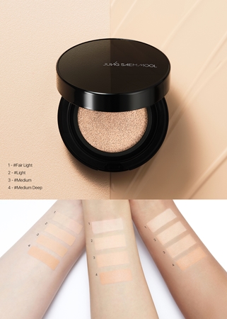 JUNG SAEM MOOL Essential Skin Nuder Longwear Cushion dlouhotrvající make-up v houbičce SPF 50+ + náhradní náplň