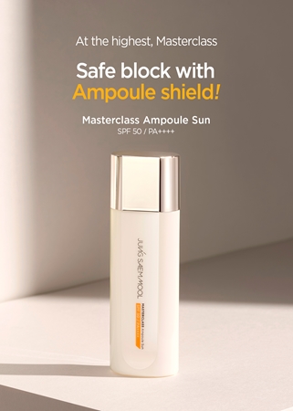 JUNG SAEM MOOL Masterclass Ampoule Sun SPF 50+ ενυδατικός ορός για λαμπρή επιδερμίδα