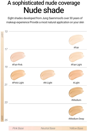 JUNG SAEM MOOL Essential Skin Nuder Cushion rozjasňující make-up pro přirozený vzhled SPF 50+