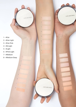 JUNG SAEM MOOL Essential Skin Nuder Cushion rozjasňující make-up pro přirozený vzhled SPF 50+
