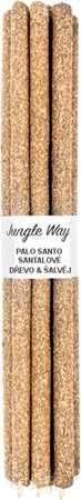 Jungle Way Palo Santo & Sandalwood + Sage vonné tyčinky
