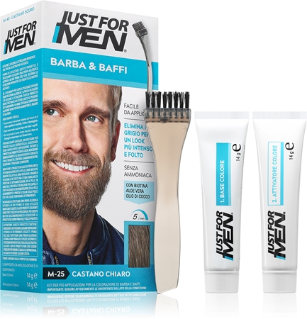 Just for Men Men Moustache & Beard barva na vousy pro zakrytí šedin