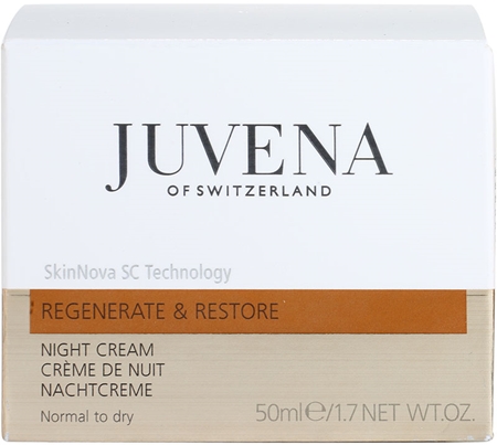 Juvena Regenerate & Restore Festigende regenerierende Nachtcreme für normale und trockene Haut