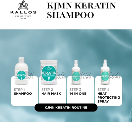 Kallos KJMN Professional Keratin shampoing à la kératine
