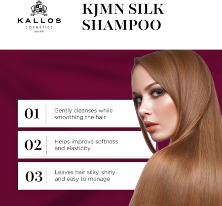 Kallos KJMN Professional Silk shampoing soyeux pour cheveux secs et sensibilisés