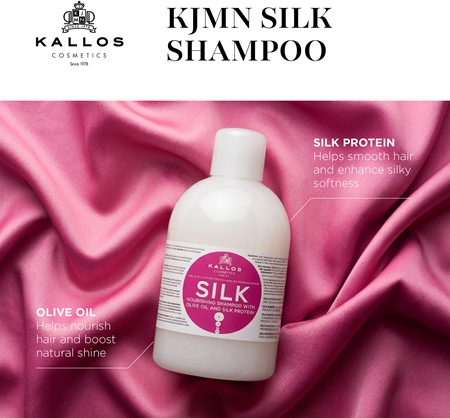 Kallos KJMN Professional Silk shampoing soyeux pour cheveux secs et sensibilisés