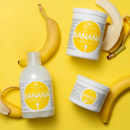 Kallos KJMN Professional Banana posilující šampon s multivitamínovým komplexem