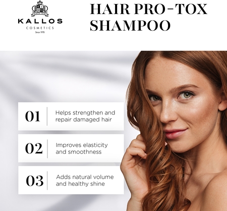 Kallos Hair Pro-Tox shampoo with keratin for dry and damaged hair