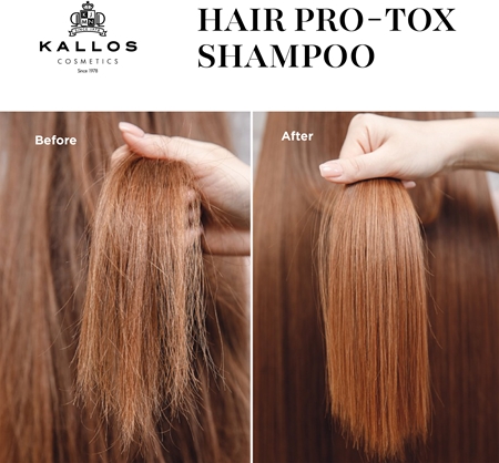 Kallos Hair Pro-Tox shampoo with keratin for dry and damaged hair