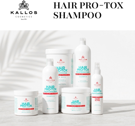 Kallos Hair Pro-Tox shampoo with keratin for dry and damaged hair