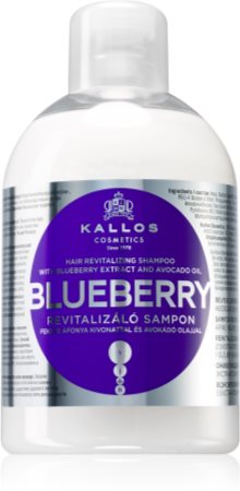 Kallos Blueberry shampoo ricostituente per capelli secchi, rovinati e trattati chimicamente