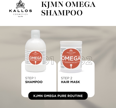 Kallos KJMN Professional Regenerating Shampoo with omega-6 complex and macadamia oil