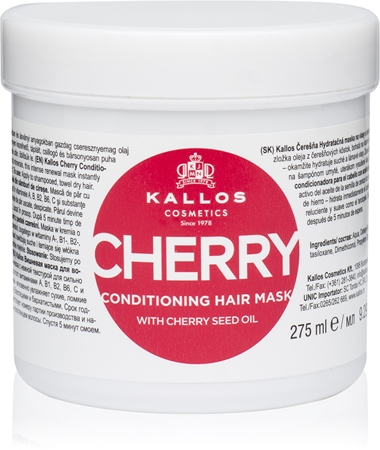 Kallos KJMN Professional Cherry maschera idratante per capelli rovinati