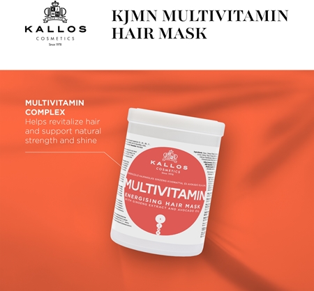 Kallos KJMN Professional Multivitamin Energising Hair Mask