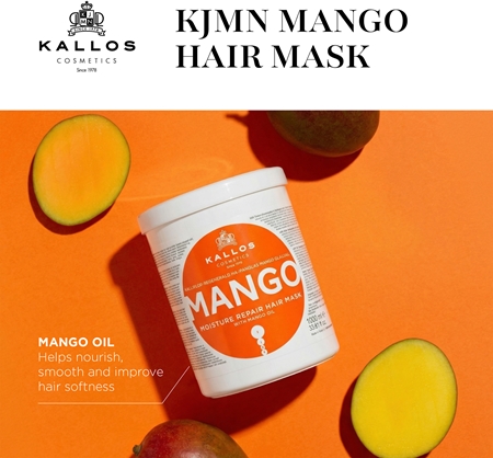 Kallos KJMN Professional Mango Fortifying Mask with mango oil