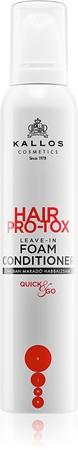 Kallos Hair Pro-Tox Foam Conditioner Conditioner ohne Ausspülen für dünnes, gestresstes Haar