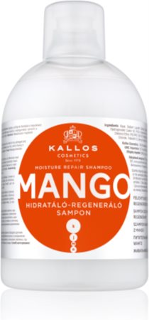 Kallos Mango hydratisierendes Shampoo für trockenes, beschädigtes und gefärbtes Haar