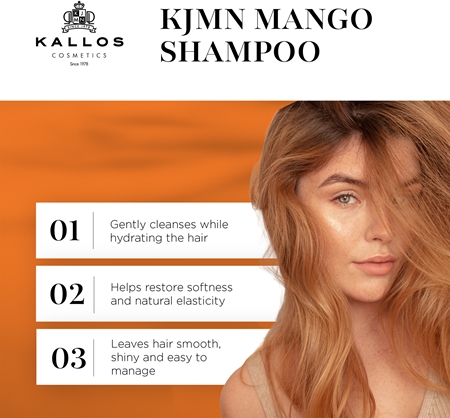 Kallos KJMN Professional Mango Moisturizing Shampoo for dry, damaged, chemically treated hair