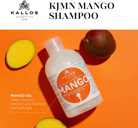 Kallos KJMN Professional Mango Moisturizing Shampoo for dry, damaged, chemically treated hair