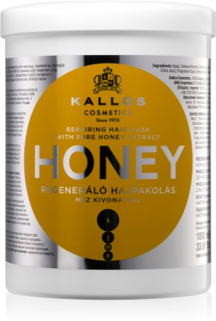 Kallos Honey intensive hydratisierende Maske  für trockenes und beschädigtes Haar