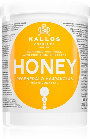 Kallos KJMN Professional Honey maschera idratante intensiva per capelli rovinati e secchi