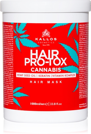 Kallos Hair Pro-Tox Cannabis Regenerating Hair Mask with hemp oil