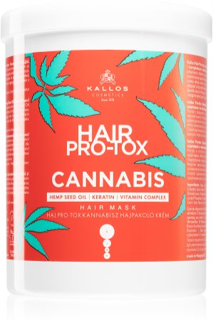 Kallos Hair Pro-Tox Cannabis regeneracijska maska za lase s konopljinim oljem