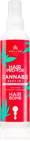 Kallos Hair Pro-Tox Cannabis bezoplachový kondicionér ve spreji s konopným olejem