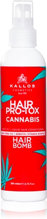 Kallos Hair Pro-Tox Cannabis Leave - In Spray Conditioner with hemp oil