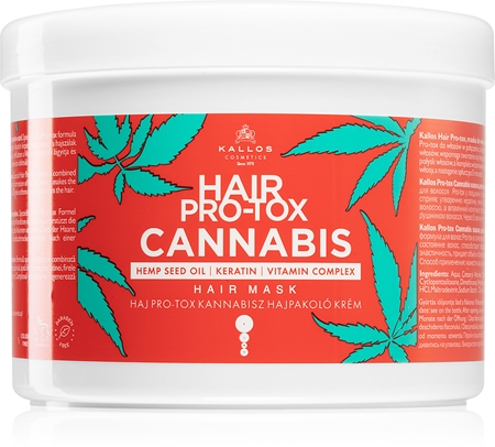 Kallos Hair Pro-Tox Cannabis regeneracijska maska za lase s konopljinim oljem
