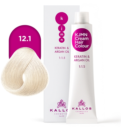 Kallos KJMN Professional Cream Hair Colour Keratin & Argan Oil Hair Color with keratin and argan oil