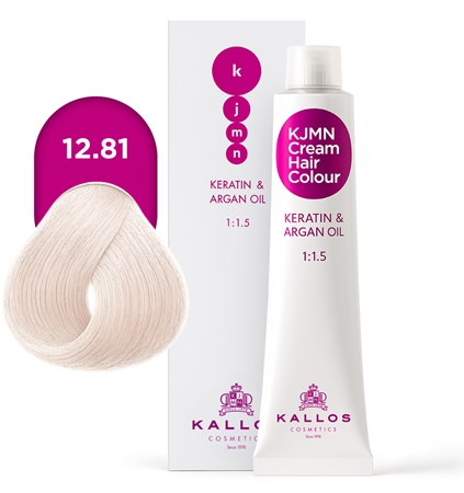 Kallos KJMN Professional Cream Hair Colour Keratin & Argan Oil Hair Color with keratin and argan oil