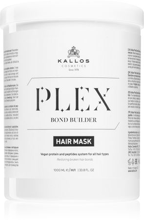 Kallos Plex Hair Mask regenerační maska pro poškozené, chemicky ošetřené vlasy