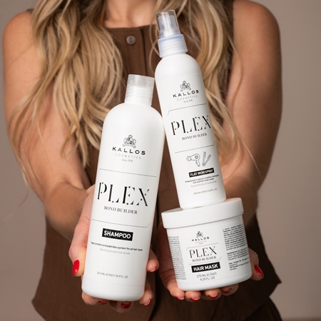 Kallos Plex Shampoo shampoing régénérant pour cheveux abîmés et traités chimiquement