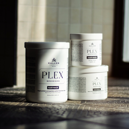 Kallos Plex Hair Mask regenererende sheet mask voor Beschadigd, Chemisch Behandeld Haar