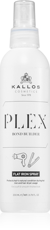 Kallos Plex Flat Iron Spray termoochranný sprej pro úpravu žehličkou a kulmou pro poškozené, chemicky ošetřené vlasy