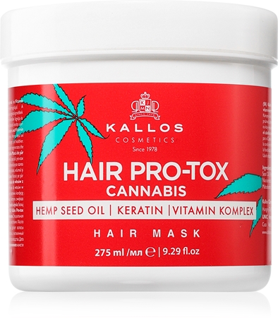 Kallos Hair Pro-Tox Cannabis masca de par regeneratoare cu ulei de canepa