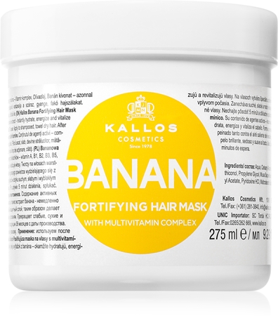 Kallos KJMN Professional Banana Befästande mask Med komplex av multivitamin