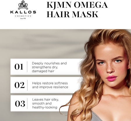 Kallos KJMN Professional Omega Nourishing Hair Mask with omega-6 complex and macadamia oil