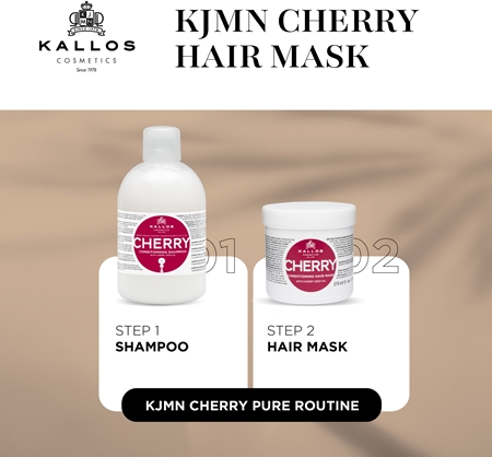 Kallos KJMN Professional Cherry Hydrating Mask for damaged hair
