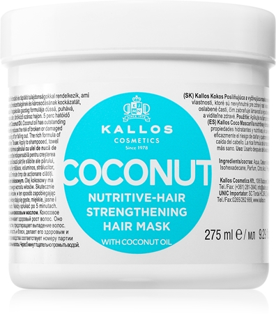 Kallos KJMN Professional Coconut výživná maska pre oslabené vlasy