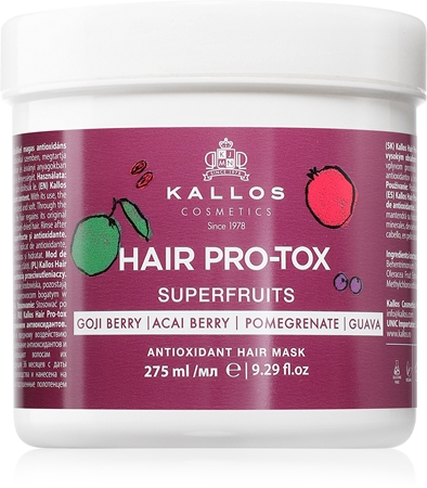 Kallos Hair Pro-Tox Superfruits Regenerating Mask for tired hair without shine