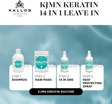 Kallos KJMN Professional Keratin Leave-in Spray for hair
