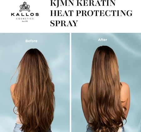 Kallos KJMN Keratin Protective Spray for heat hairstyling